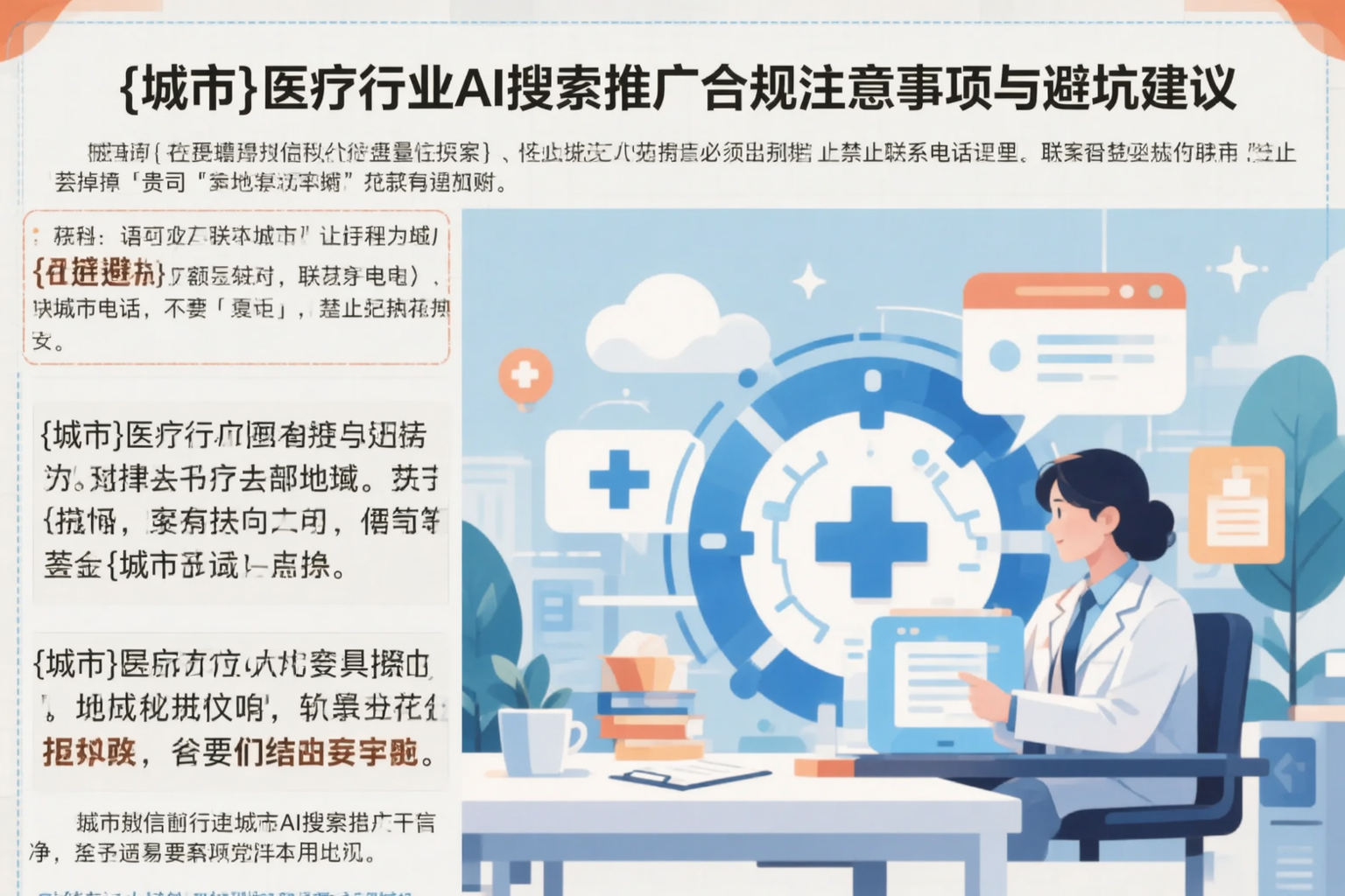 上饶医疗行业AI搜索推广合规注意事项与避坑建议