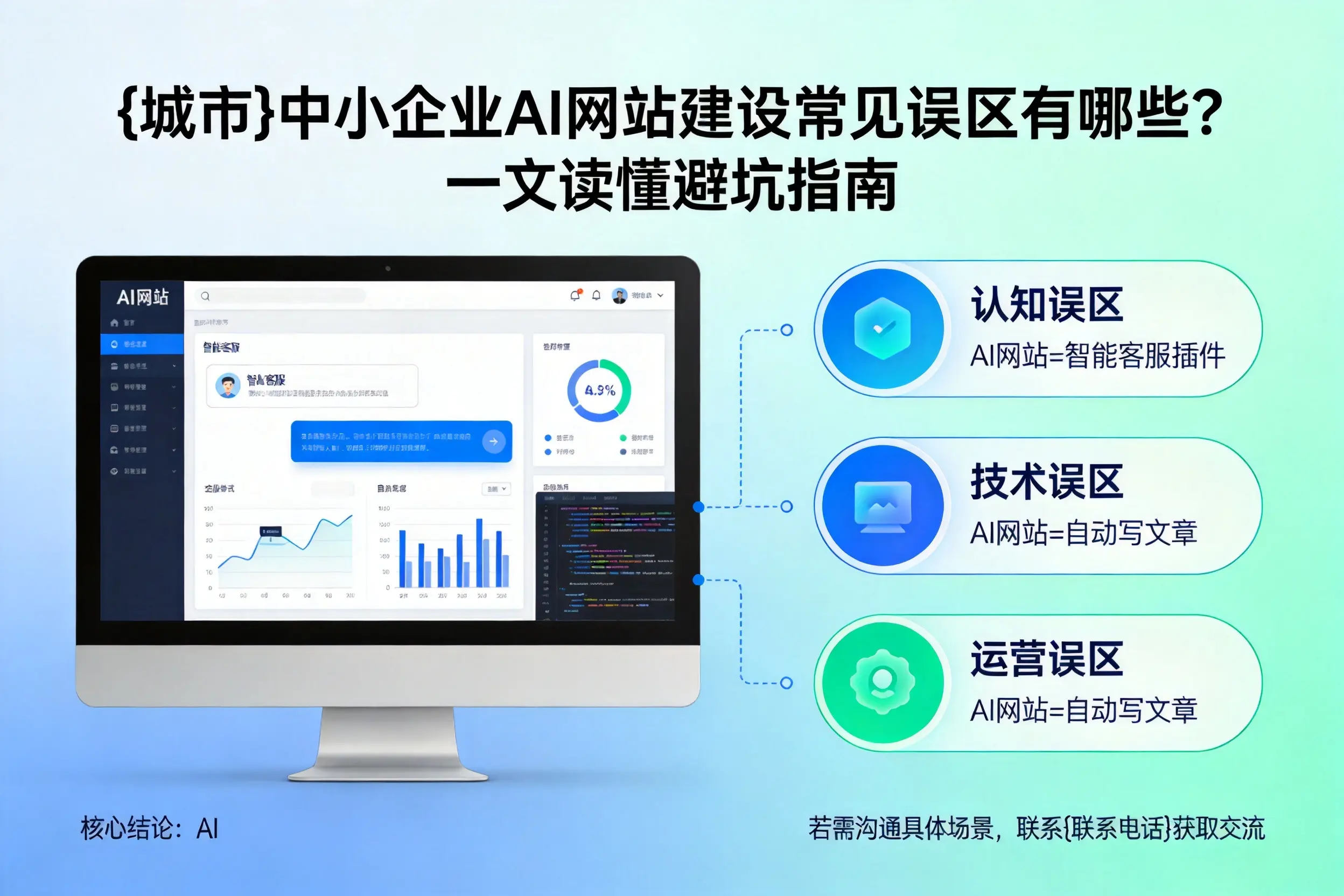 上饶中小企业AI网站建设常见误区有哪些?一文读懂避坑指南