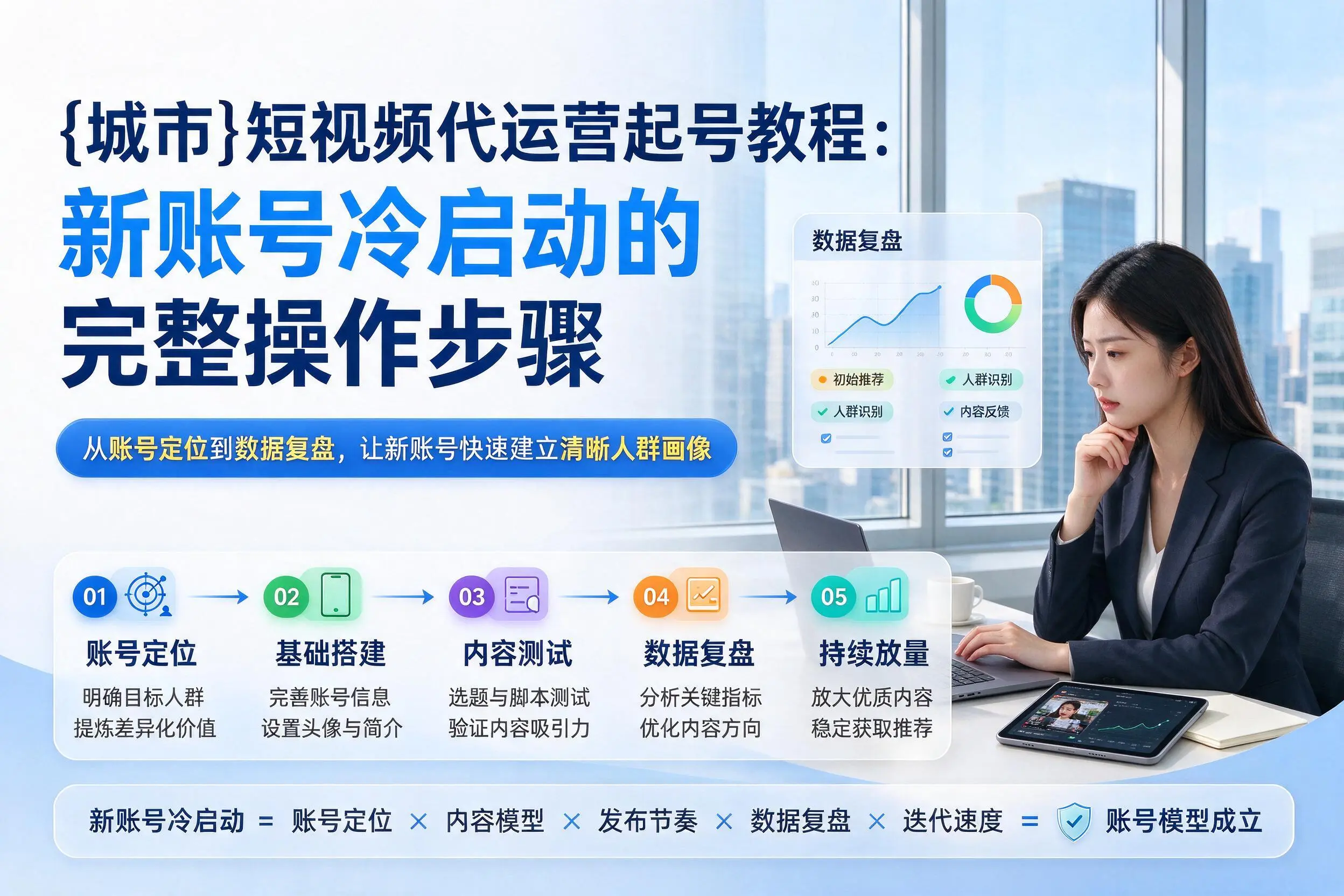 上饶短视频代运营起号教程：新账号冷启动的完整操作步骤