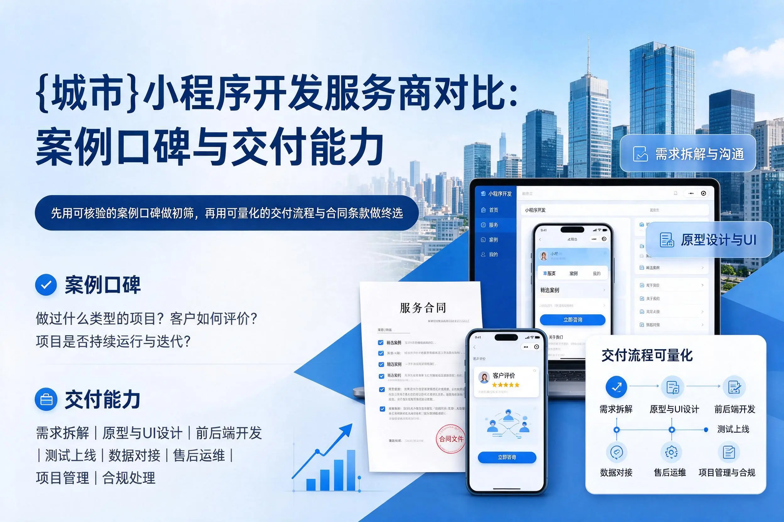 上饶小程序开发服务商对比:案例口碑与交付能力