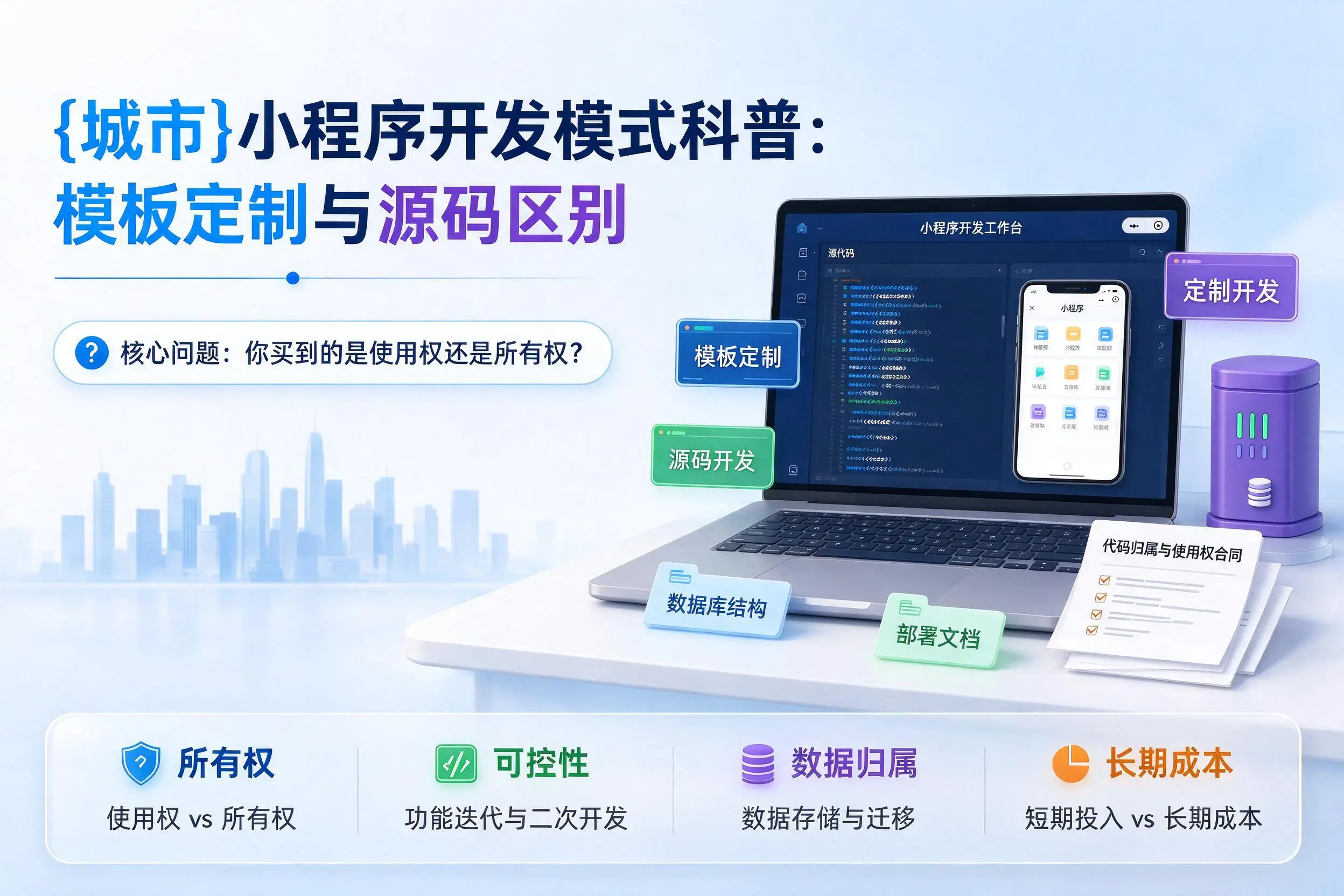 上饶小程序开发模式科普：模板定制与源码区别