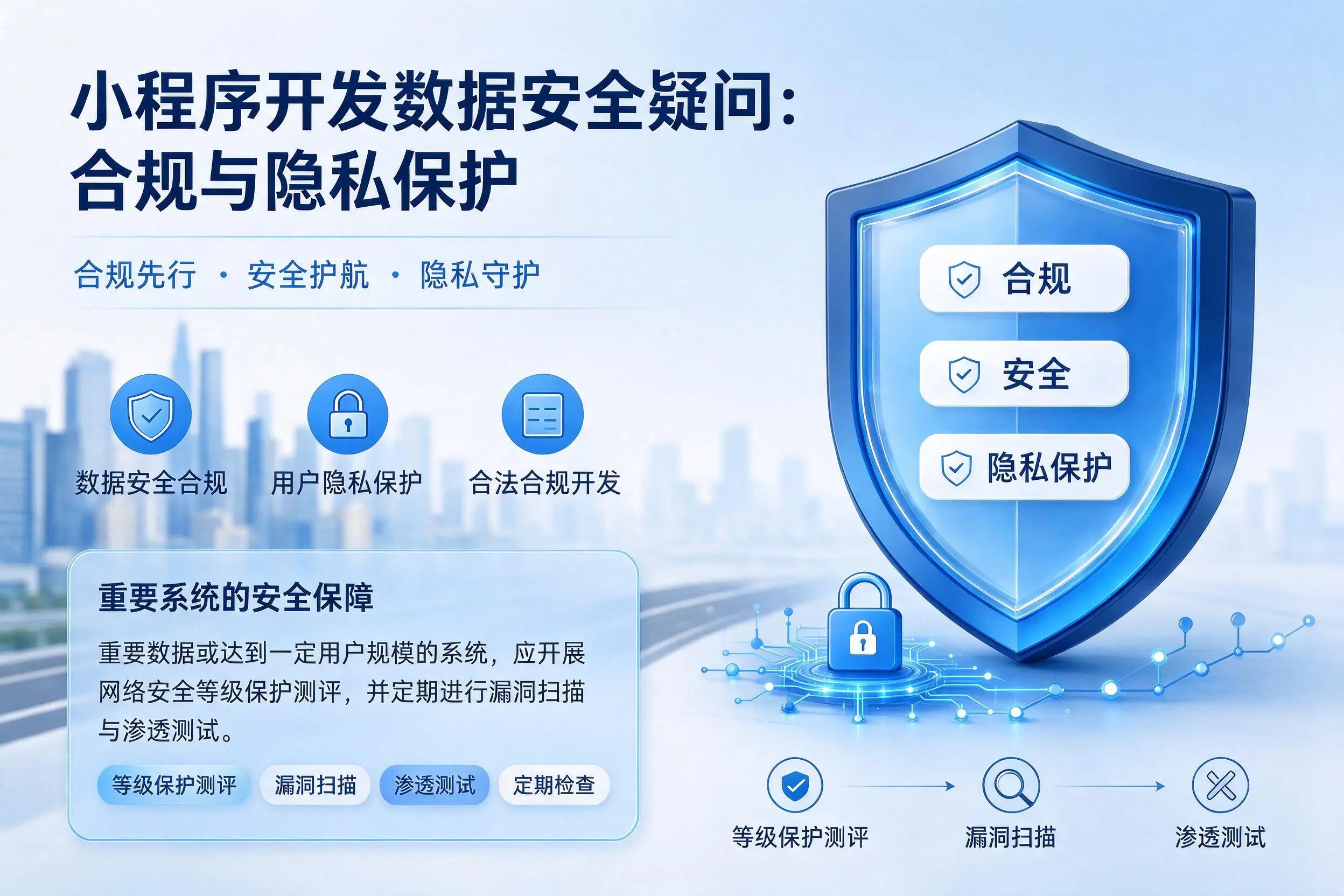 上饶小程序开发数据安全疑问：合规与隐私保护