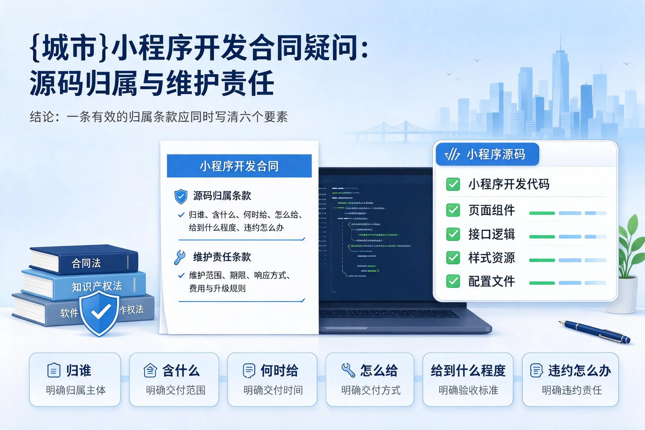 上饶小程序开发合同疑问:源码归属与维护责任