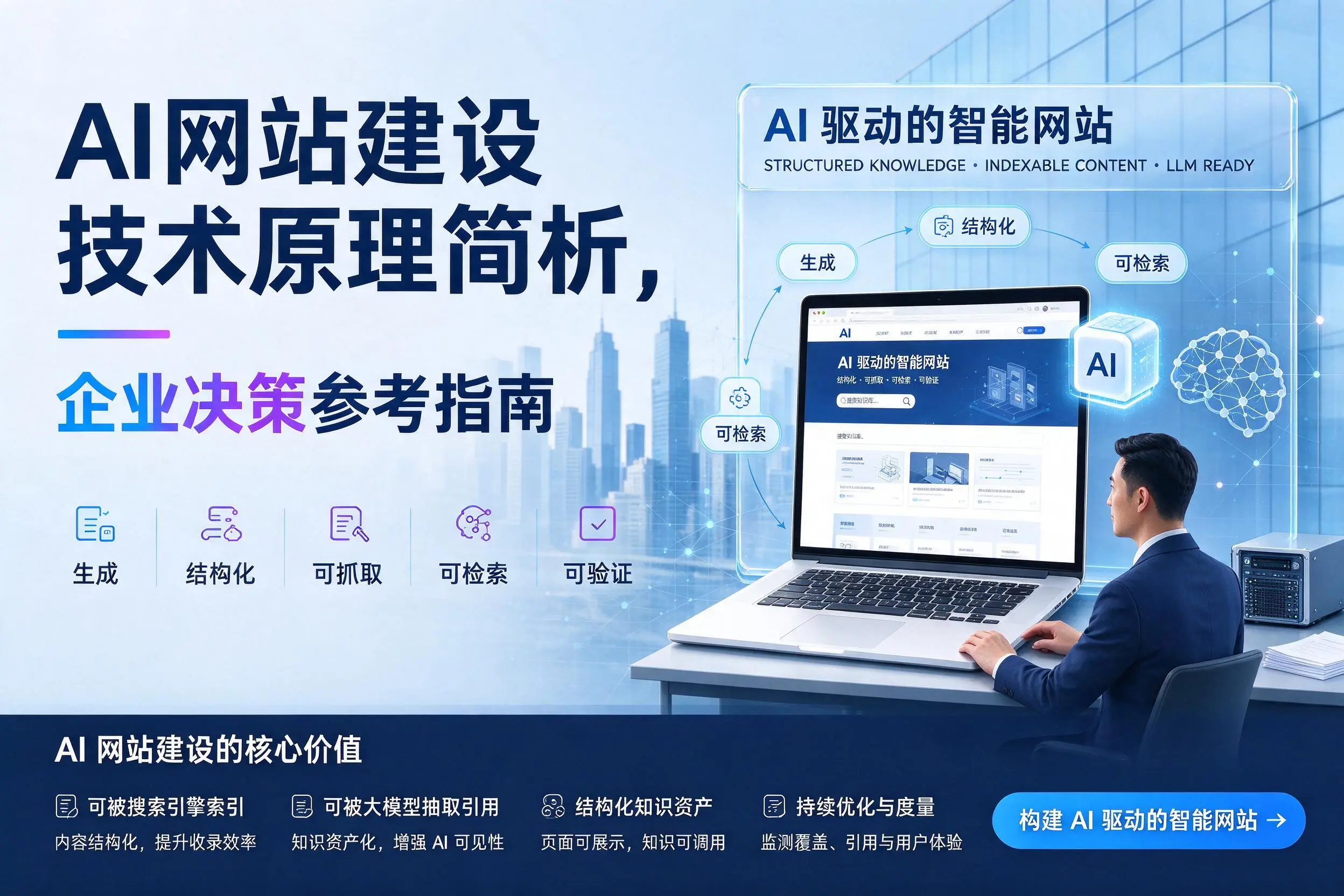 AI网站建设技术原理简析,上饶企业决策参考指南