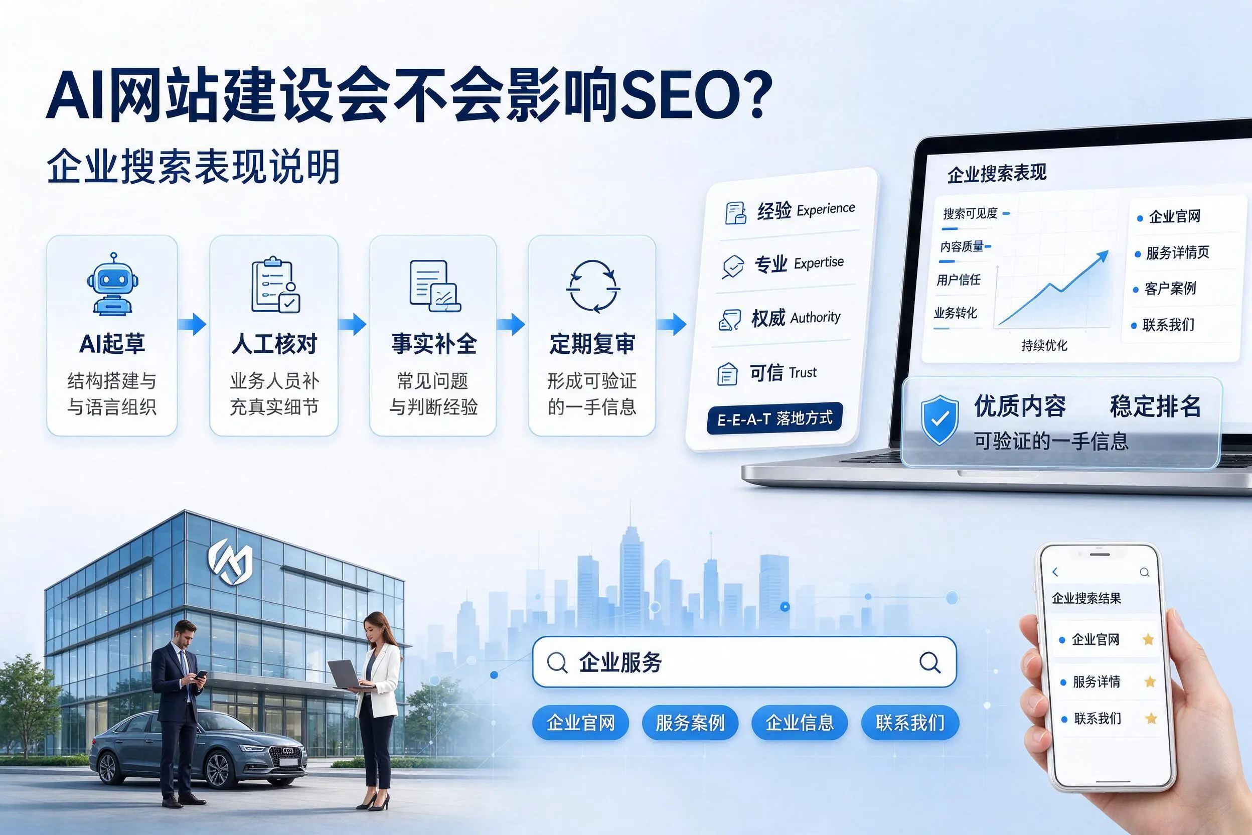AI网站建设会不会影响SEO?上饶企业搜索表现说明