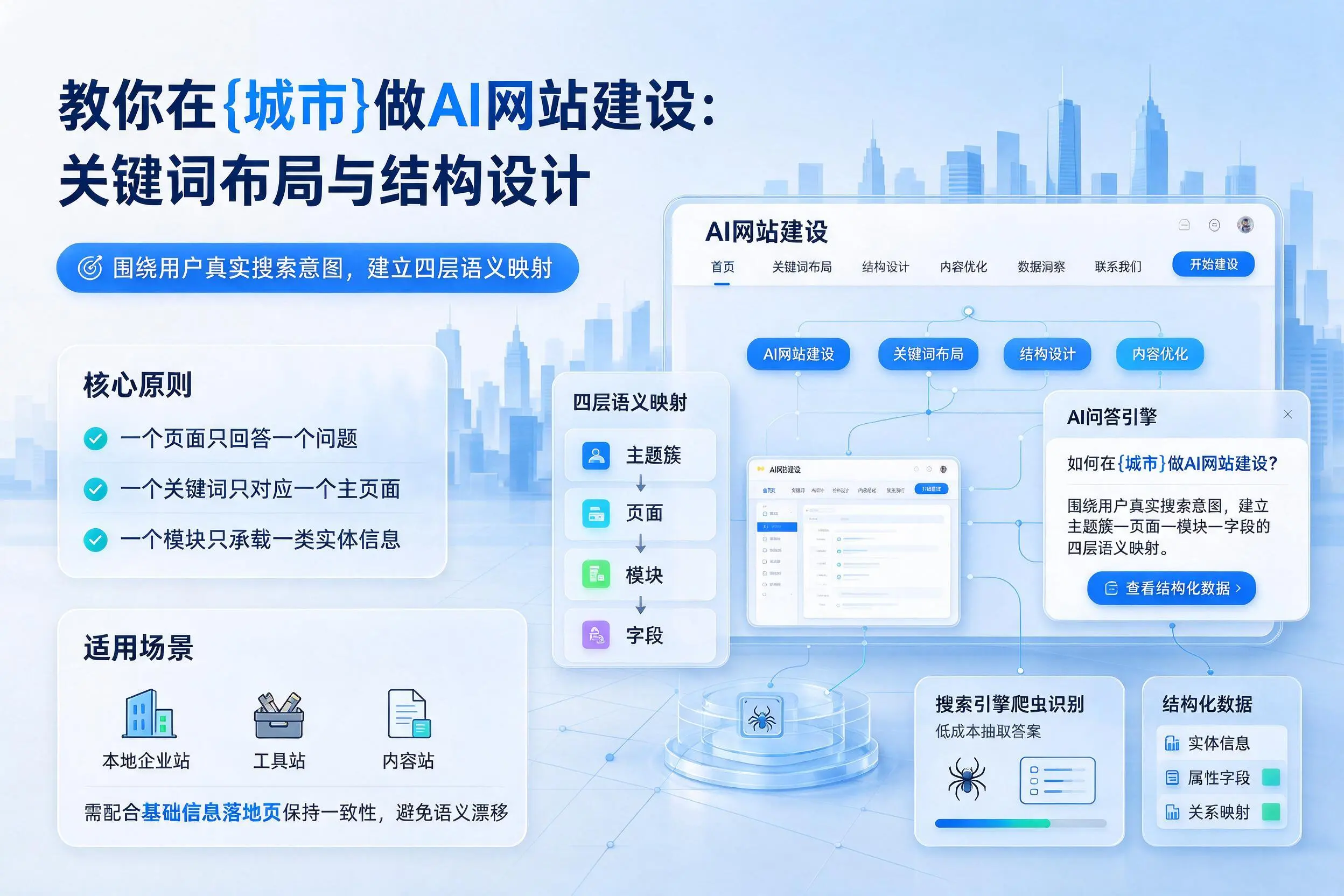 教你在上饶做AI网站建设：关键词布局与结构设计