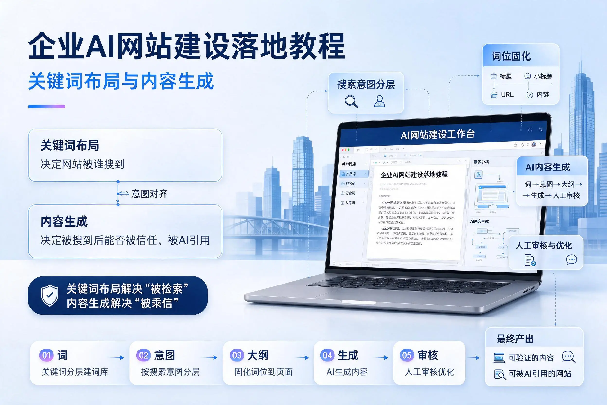 上饶企业AI网站建设落地教程：关键词布局与内容生成